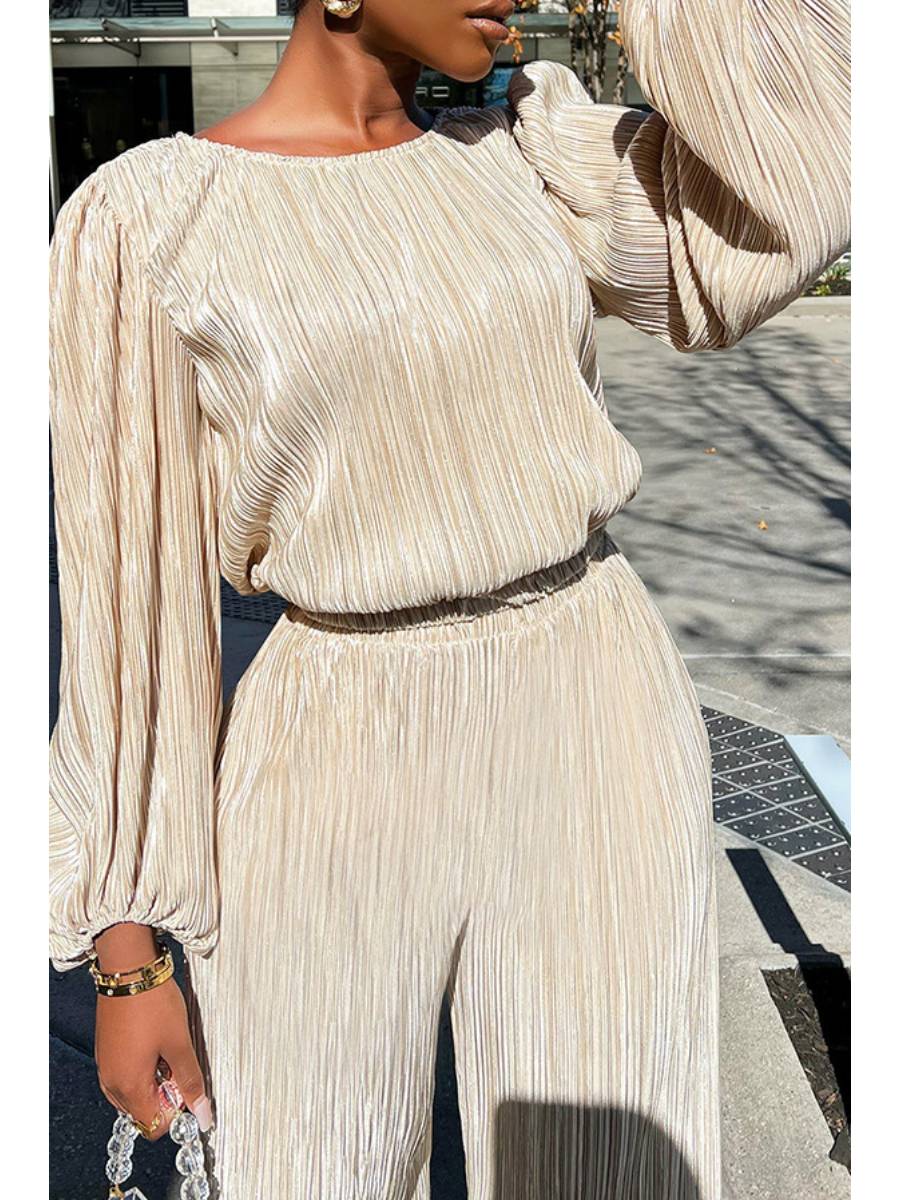 Casual loose high elastic two-piece suit