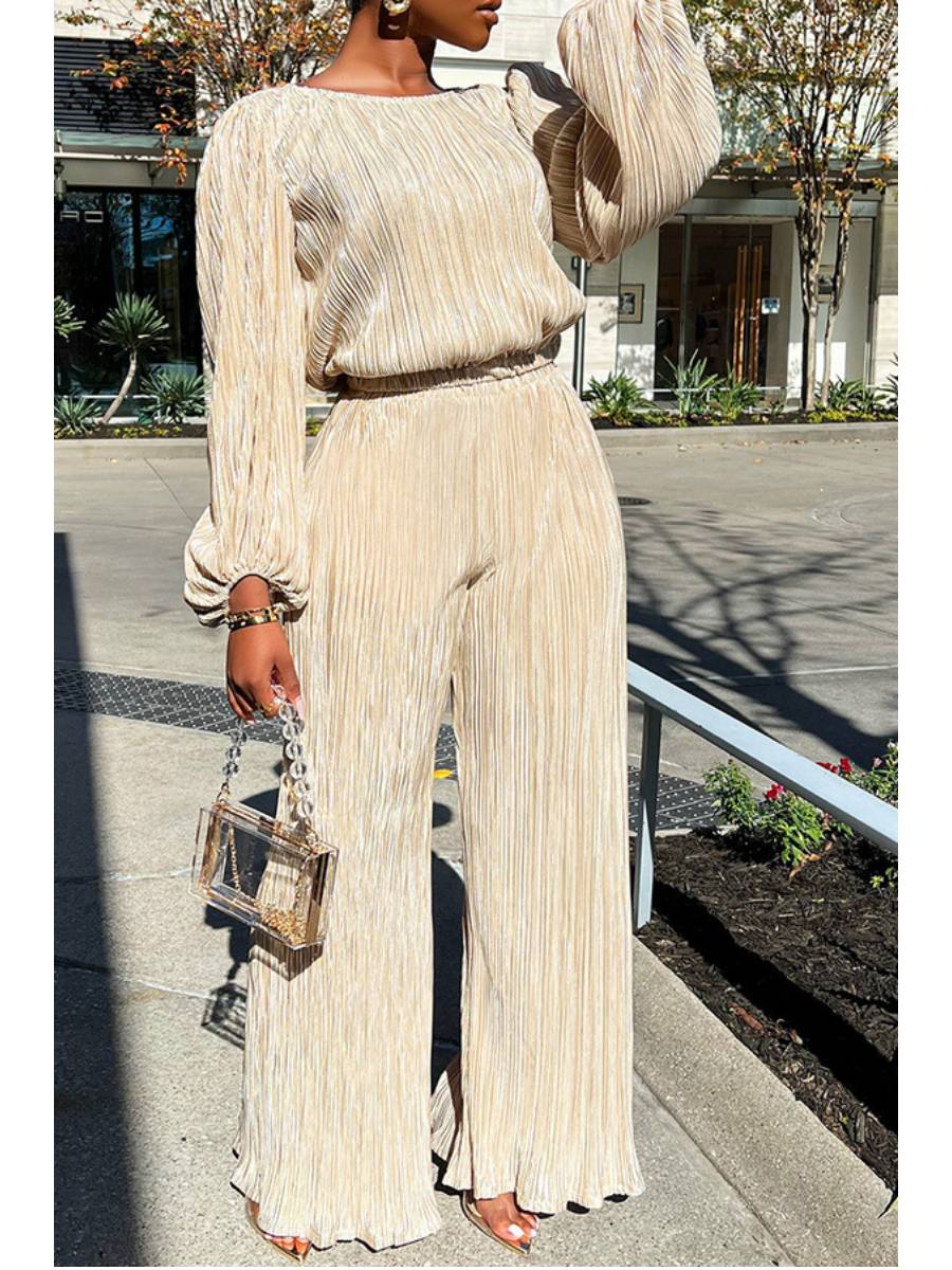 Casual loose high elastic two-piece suit