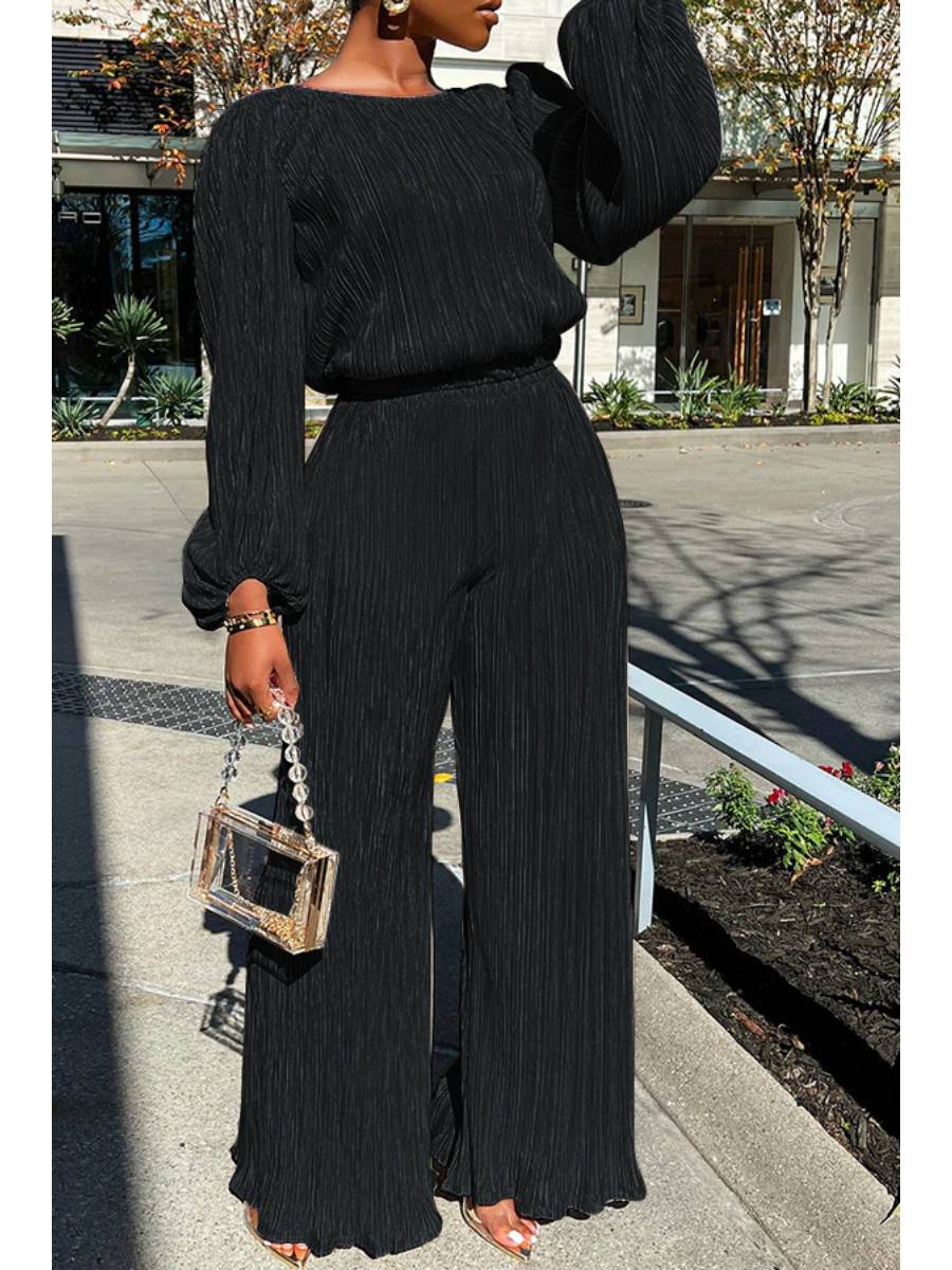 Casual loose high elastic two-piece suit