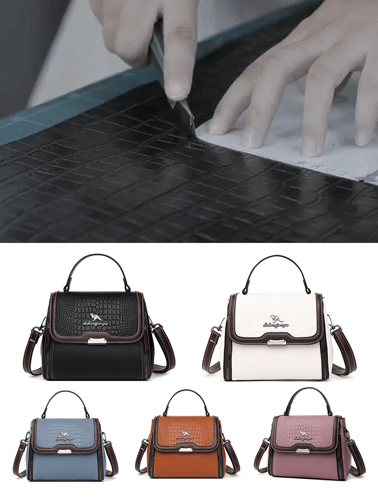 European and American fashion women's leather shoulder bag