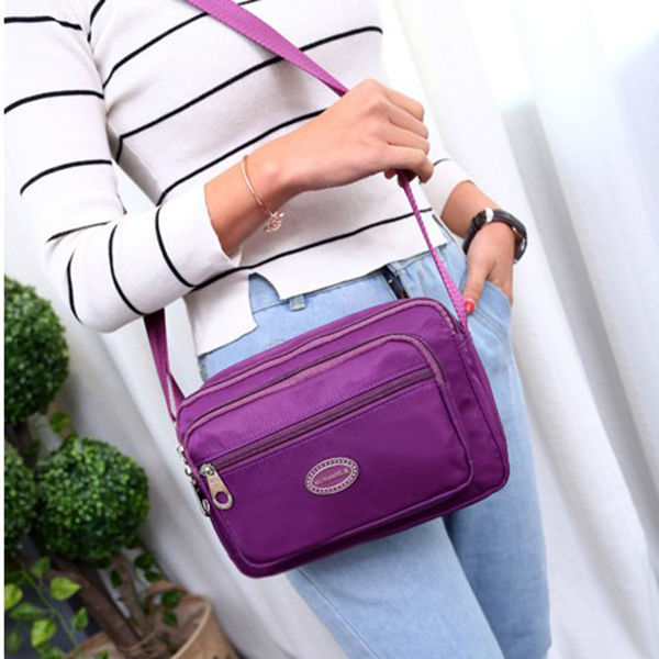 Multilayer messenger bag women's small cloth bag