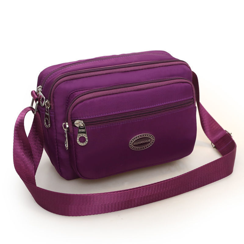 Multilayer messenger bag women's small cloth bag
