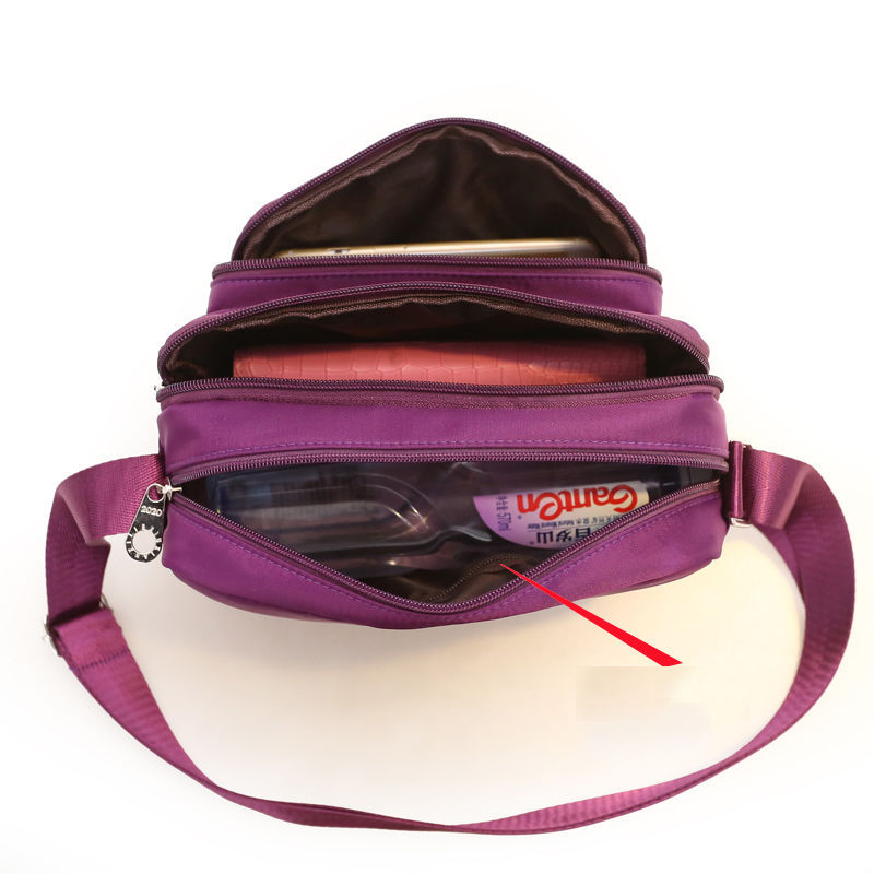 Multilayer messenger bag women's small cloth bag