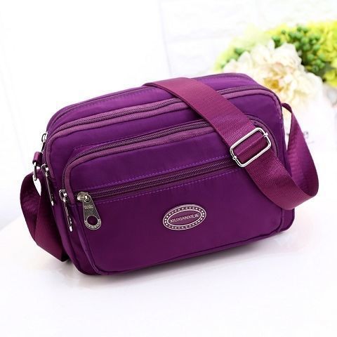 Multilayer messenger bag women's small cloth bag
