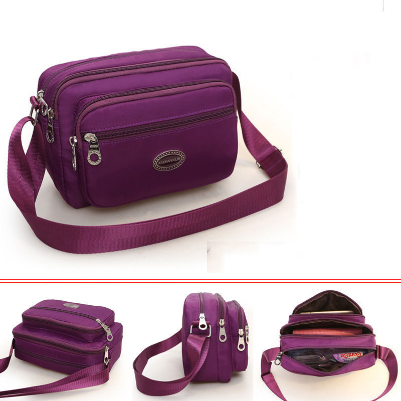 Multilayer messenger bag women's small cloth bag