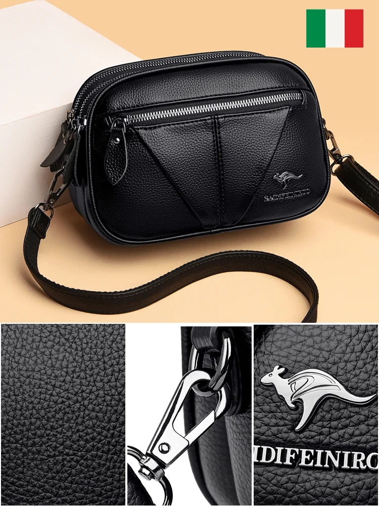 Elegant modern square bag from the Italian brand