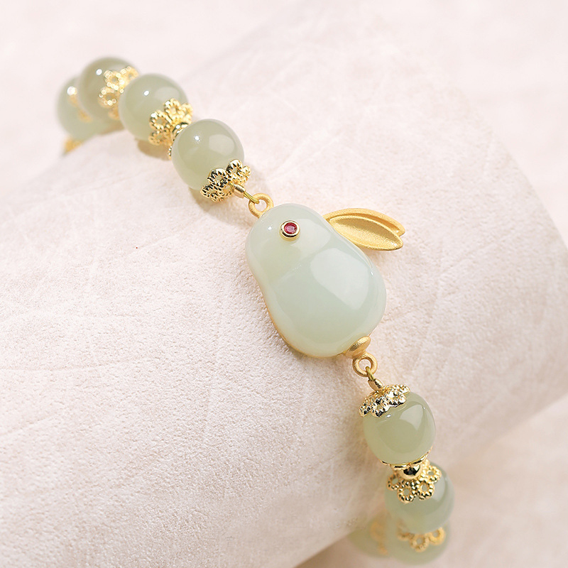 Hetian Jade Bracelet - Jade Rabbit