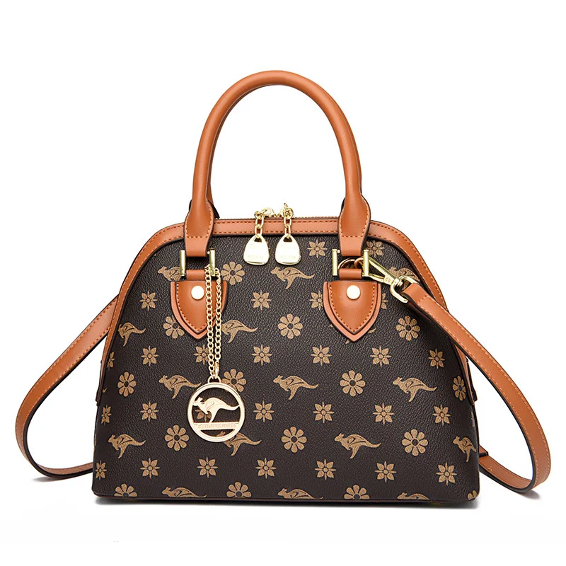 Classic Vintage Embossed Shoulder Bag Made in Italy