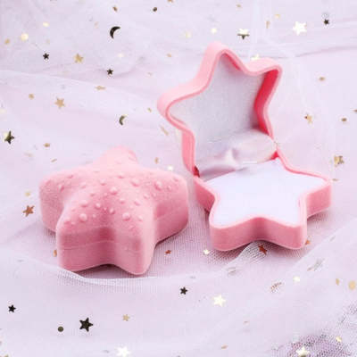 Soft Pink Starfish Jewelry Box