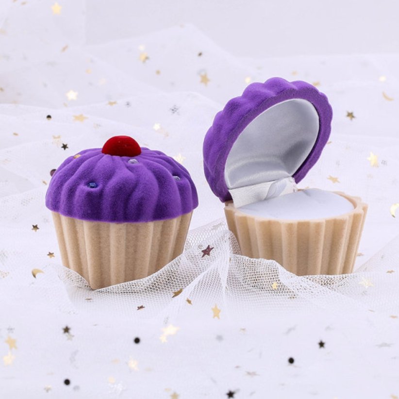 Purple Cupcake Jewelry Box