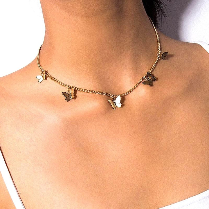 Butterfly Choker Necklace