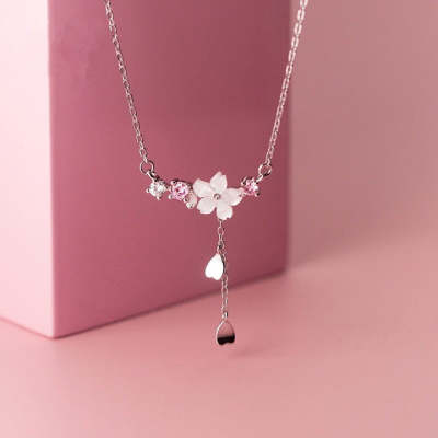 Crystal Cherry Blossom Necklace