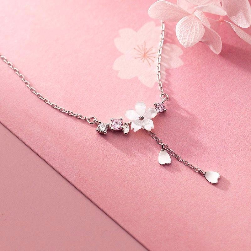 Crystal Cherry Blossom Necklace