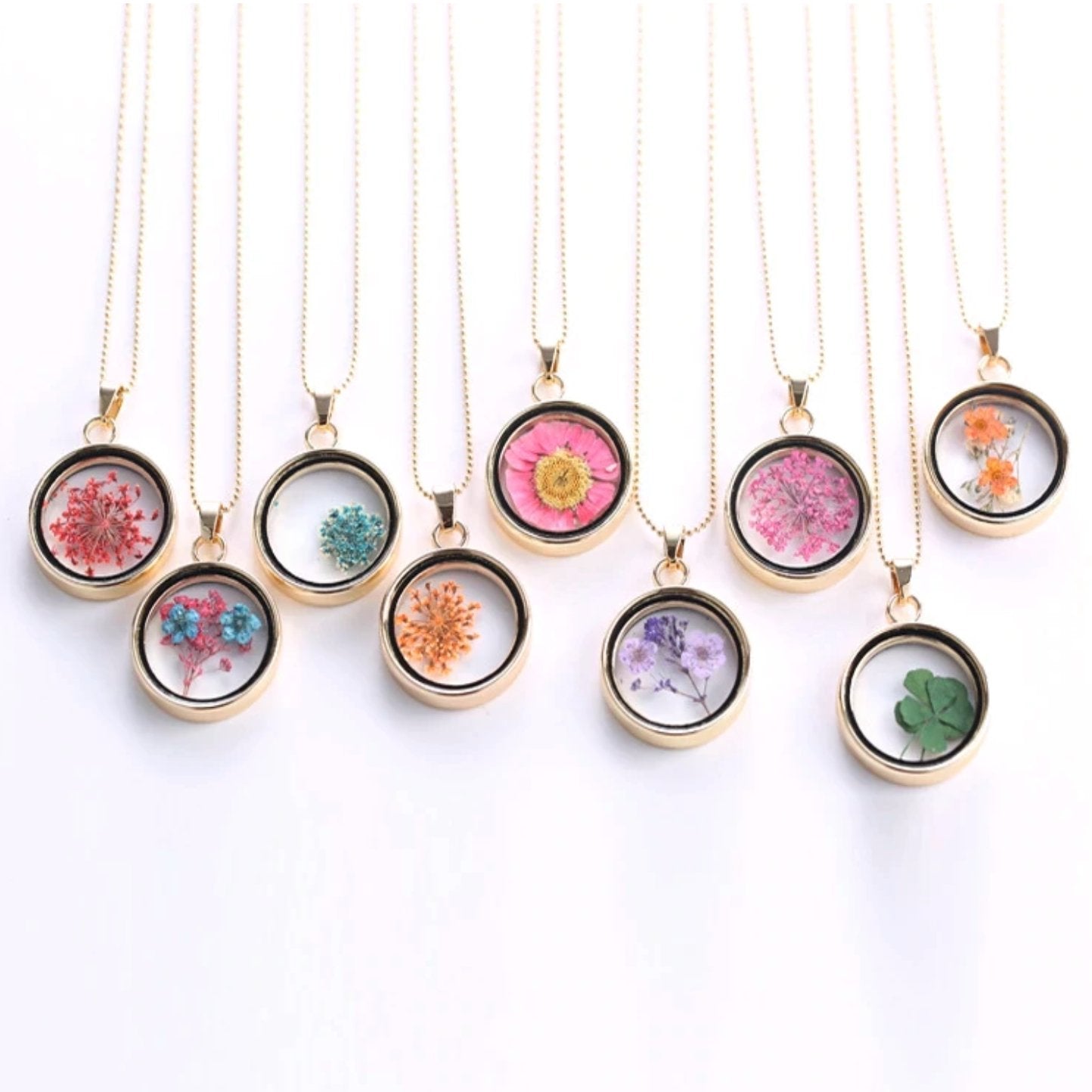 Dried Flower Necklace