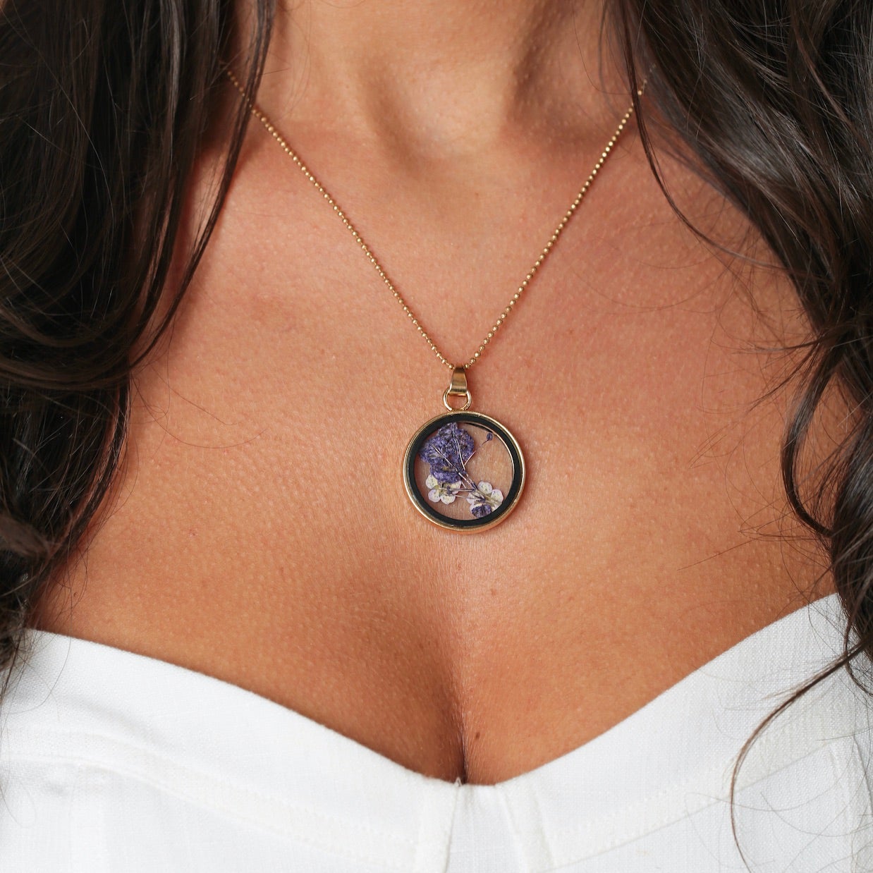 Dried Flower Necklace