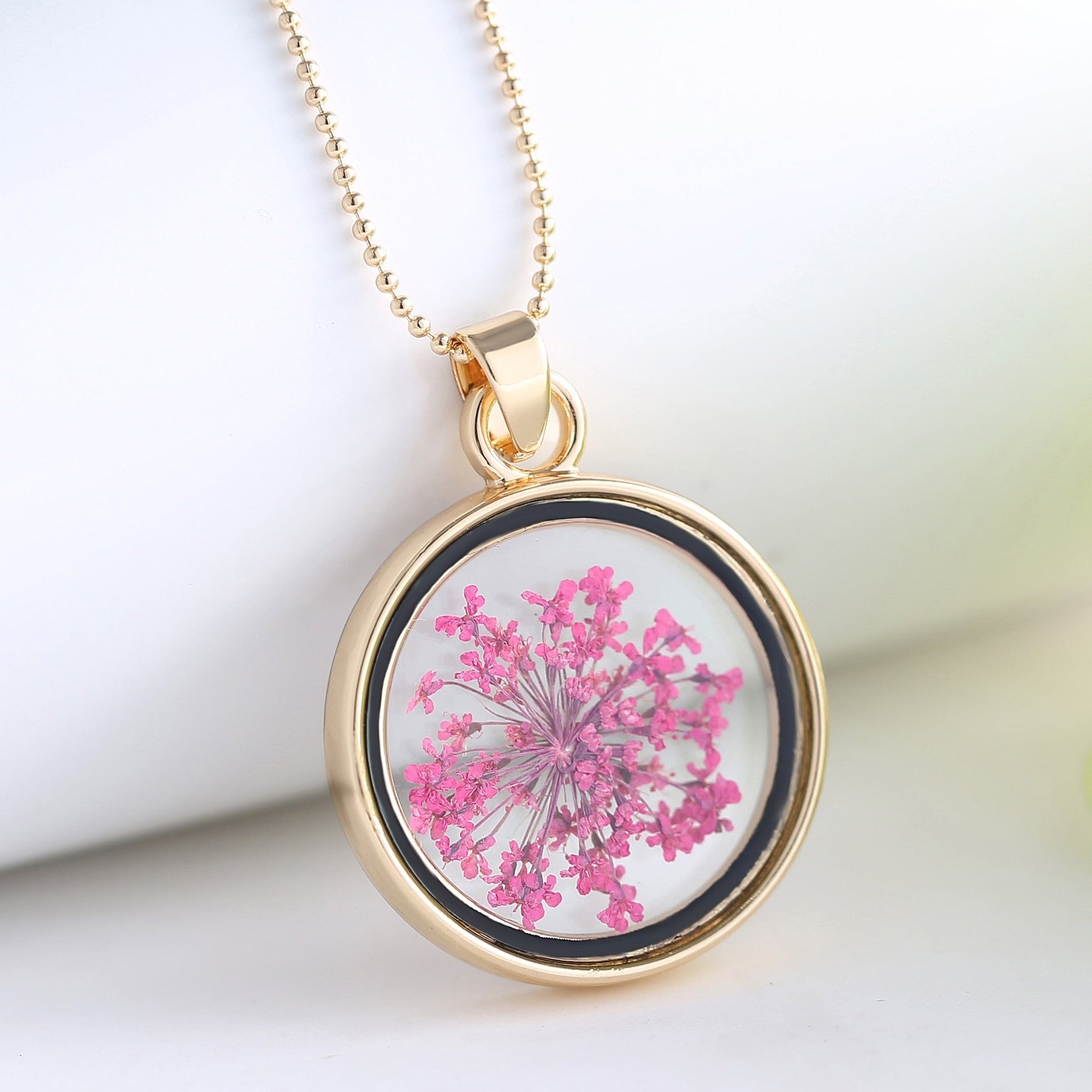 Dried Flower Necklace