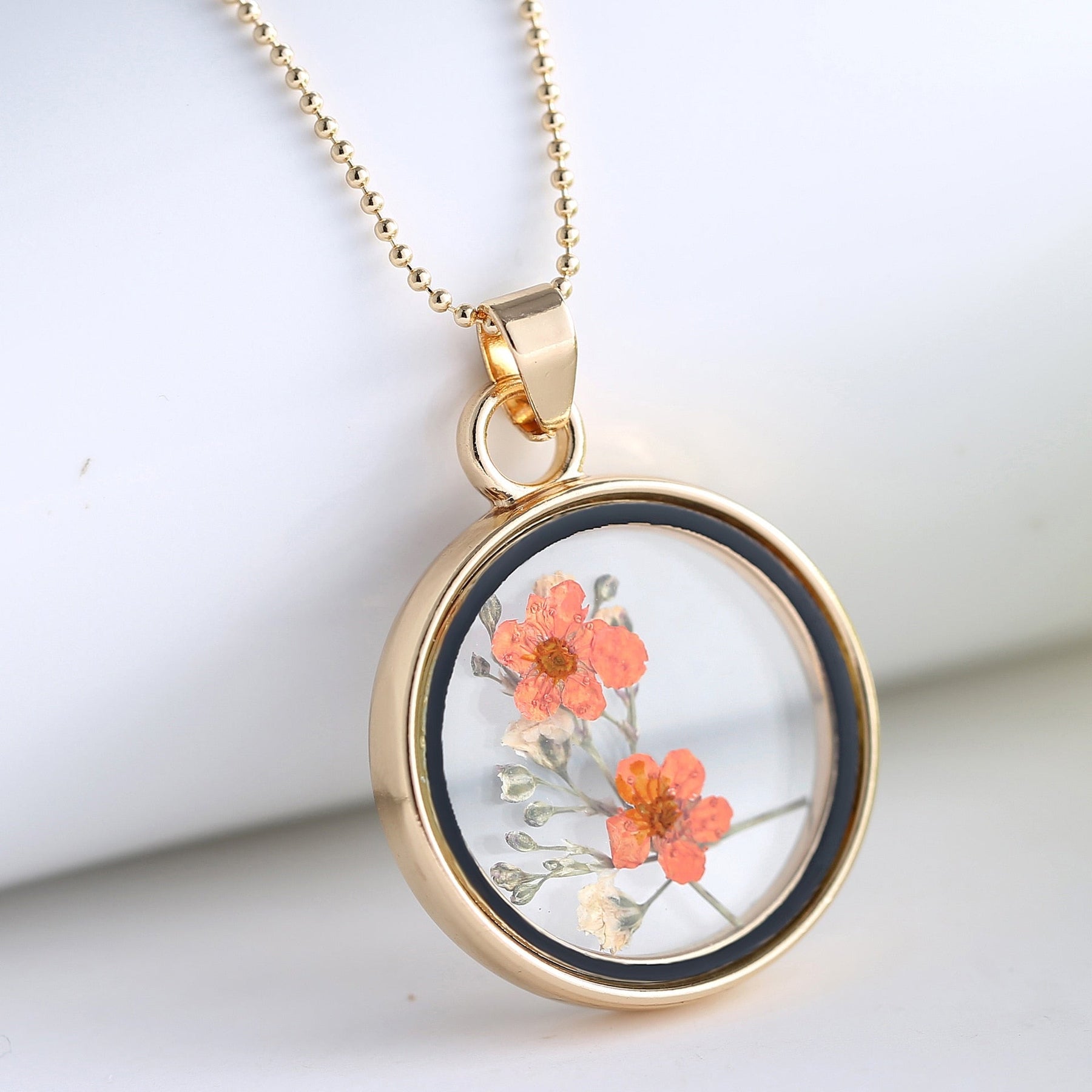 Dried Flower Necklace