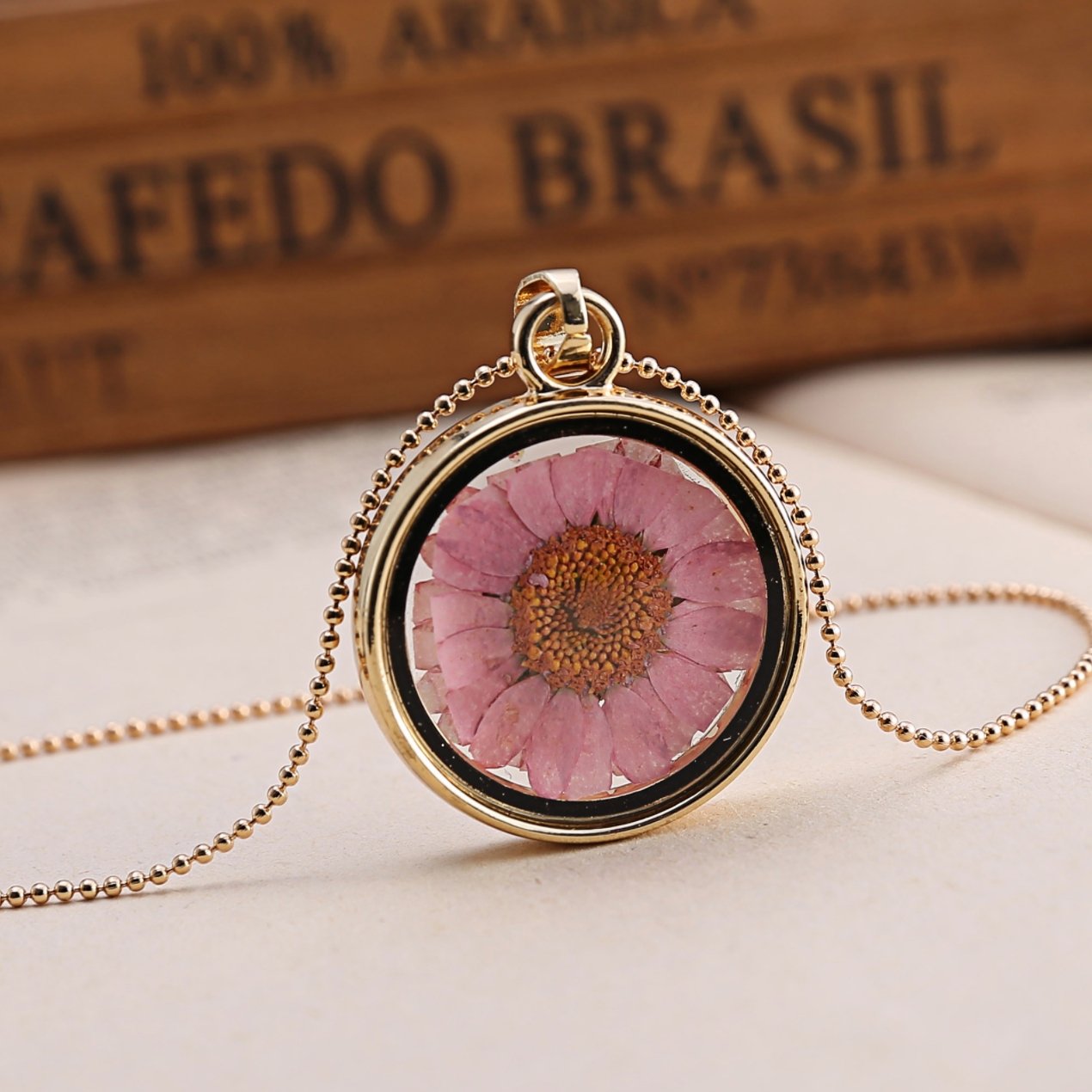 Dried Flower Necklace