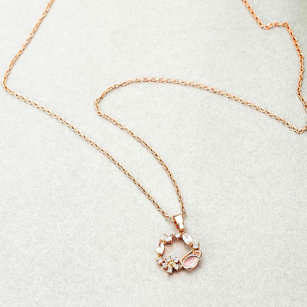 Rose Gold Crystal Tulip Set