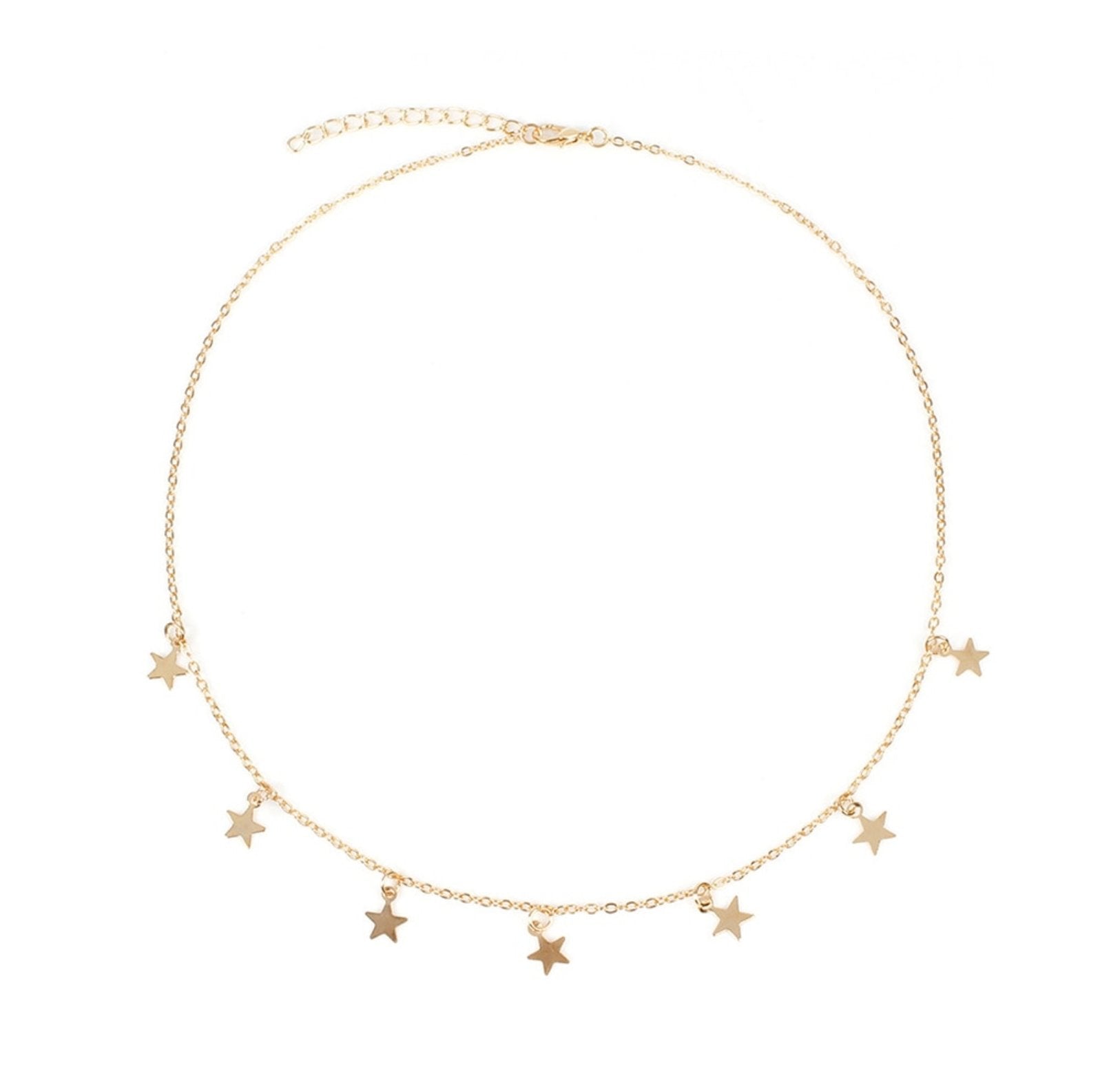 Star Pendant Choker Necklace