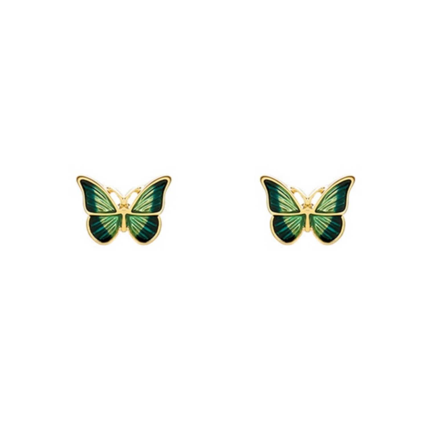 Butterfly Emerald Green Earrings