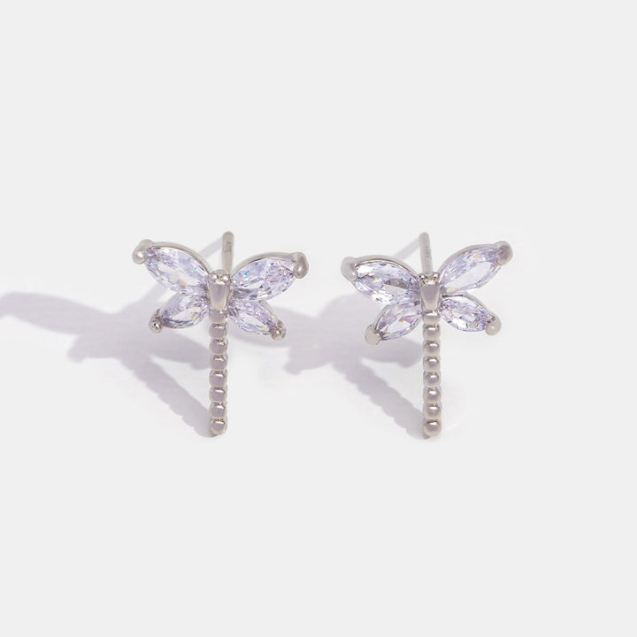 Sterling Silver Dragonfly Earrings
