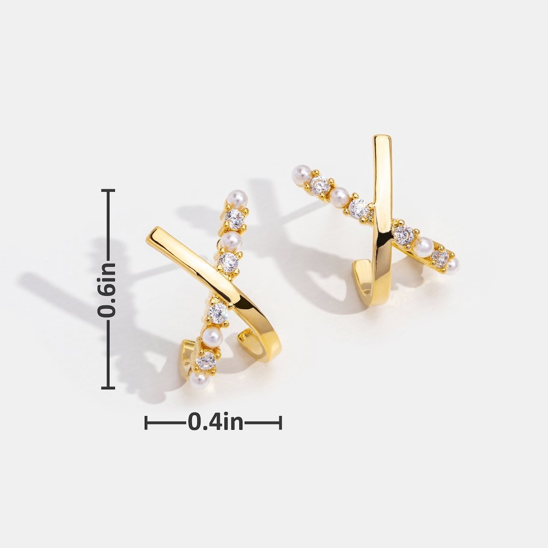 'Love Affair' Crystal X Earrings