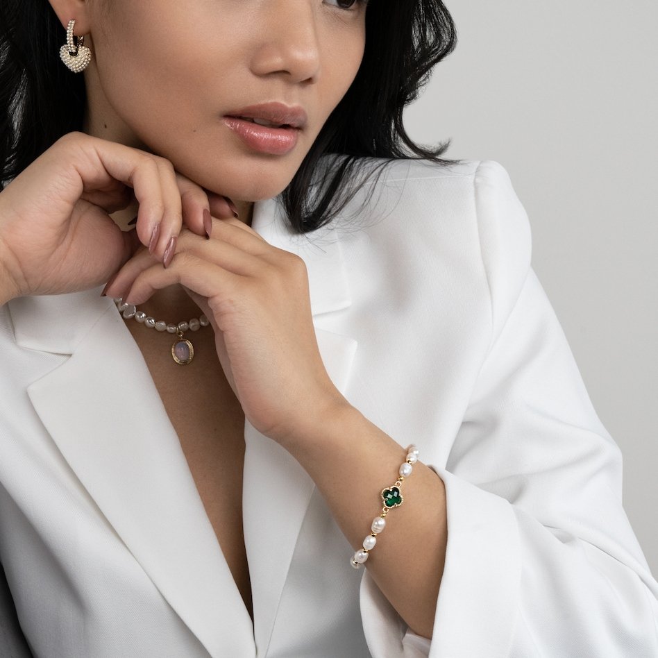 Clover & Pearl Bracelet