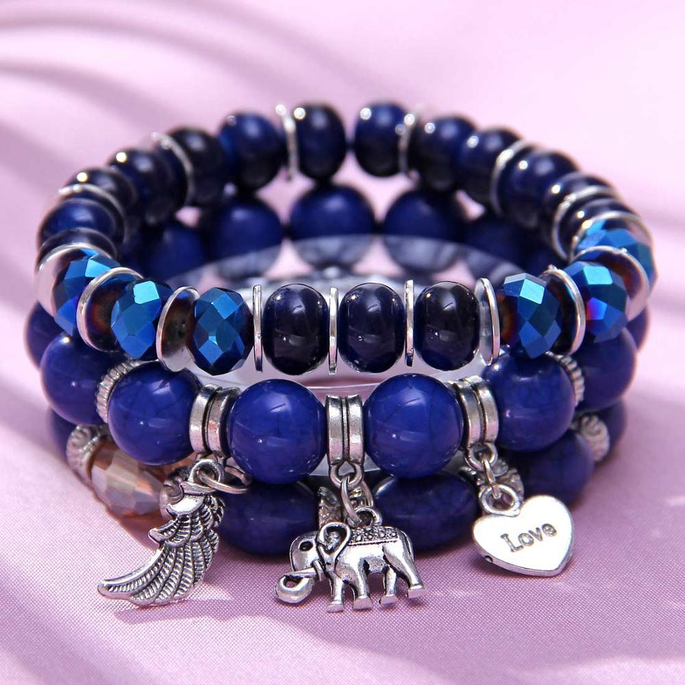 Elephant Charm Bracelet Set