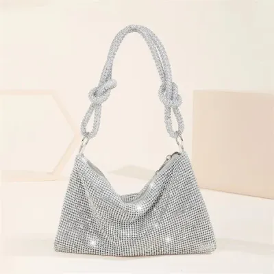 Luxury Design Shiny Rhinestones Handbag