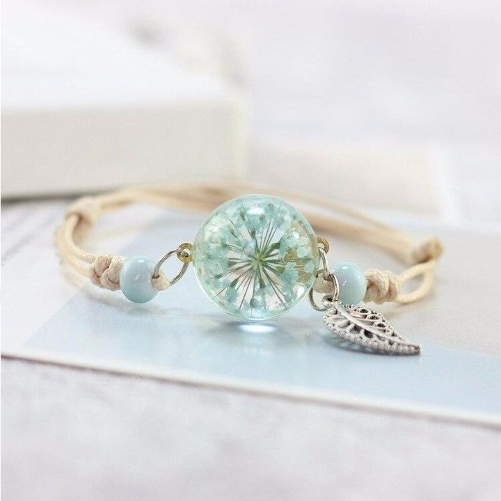 'Forever Blooming' Glass Bracelet