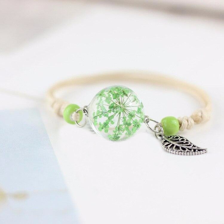 'Forever Blooming' Glass Bracelet