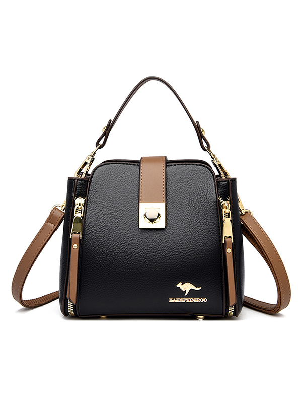 Elegant soft leather crossbody bag