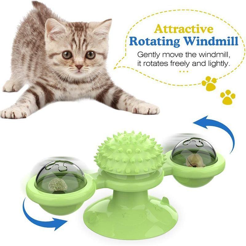 Interaktívna hračka pre mačky veterný mlyn