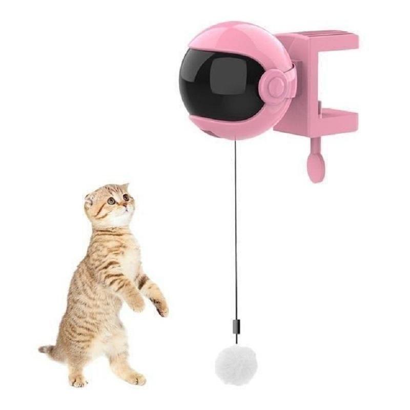 Jucărie electrică pentru pisici cu minge de ridicare