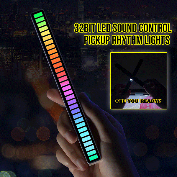 Lumières de rythme de ramassage de contrôle du son LED 32 bits