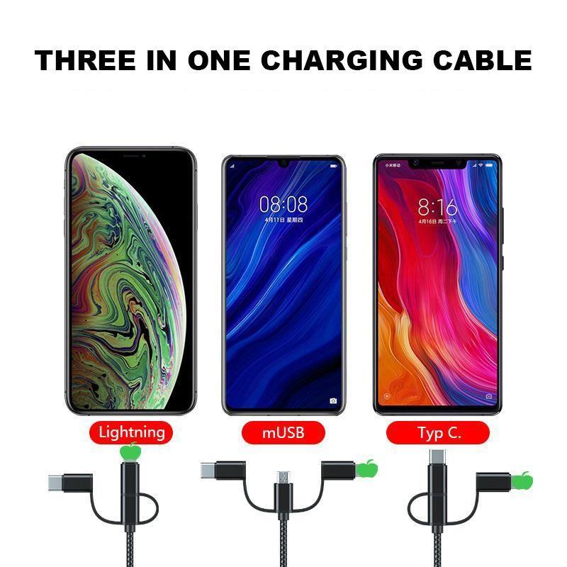 3 in 1 Universal Charging Cable
