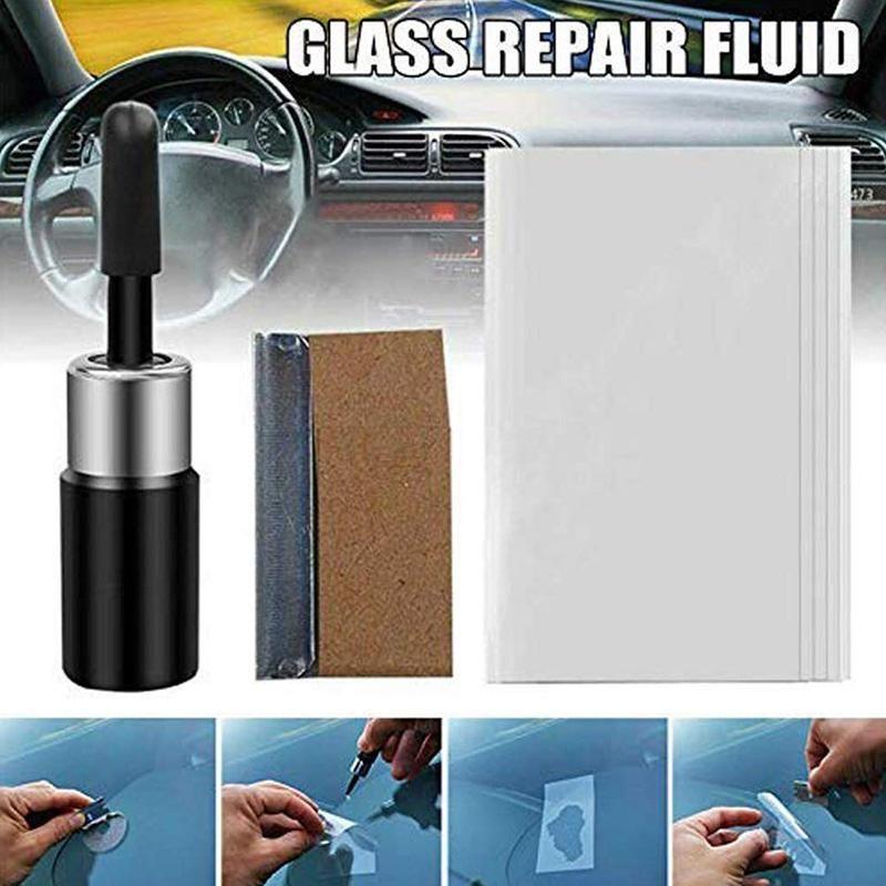 Magic glass repair fluid