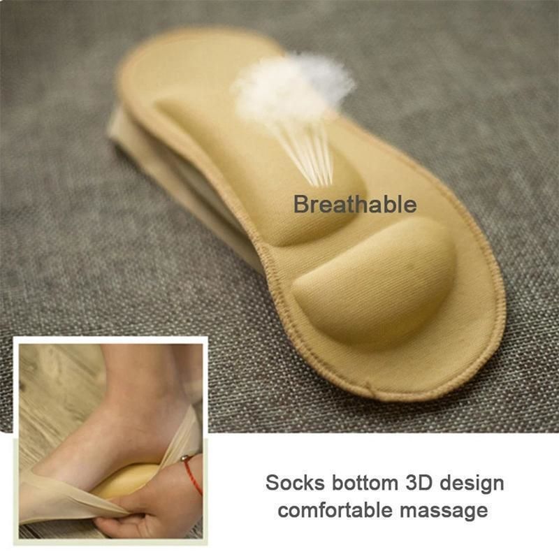 Dámské neviditelné polstrované 3D masážní ponožky