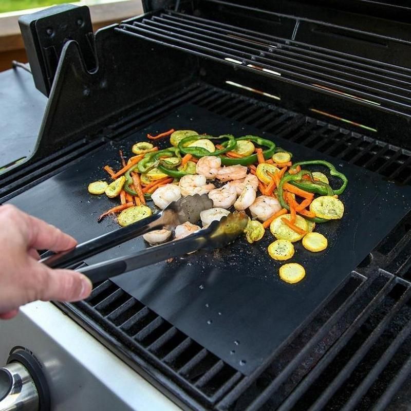 Non-adhesive Grill mats with Cutting box