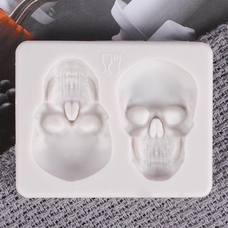3D skull cake pan