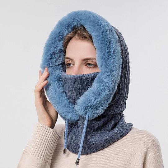 Зимен плетен комплект Унисекс Топла ветроустойчива шапка