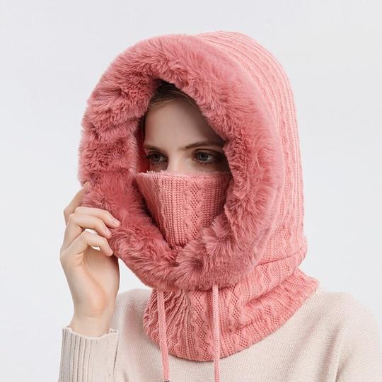Set tricot de iarnă șapcă caldă rezistentă la vânt unisex