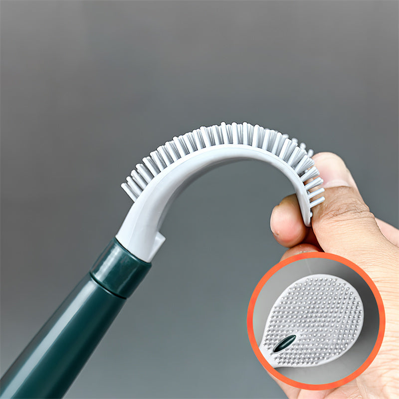 Punch-free Long Handle Silicone Toilet Brush