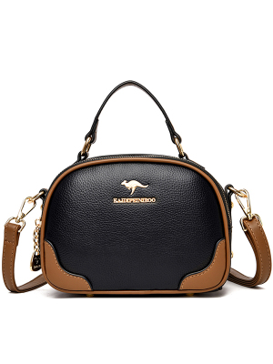 Fashion Contrast Small Round Bag