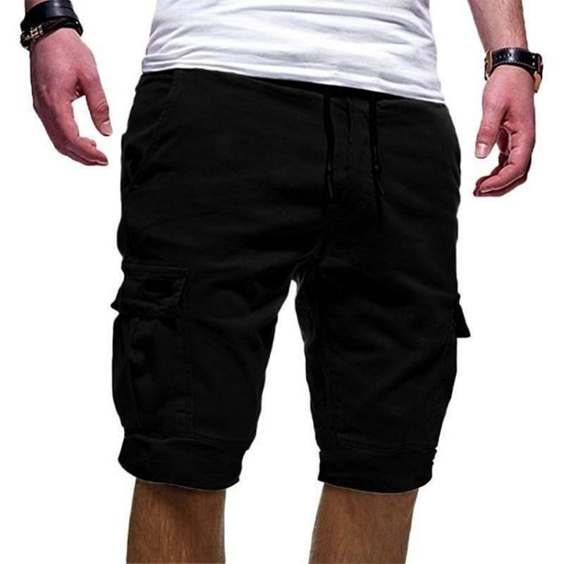 Мъжки модни широки шорти с голям джоб