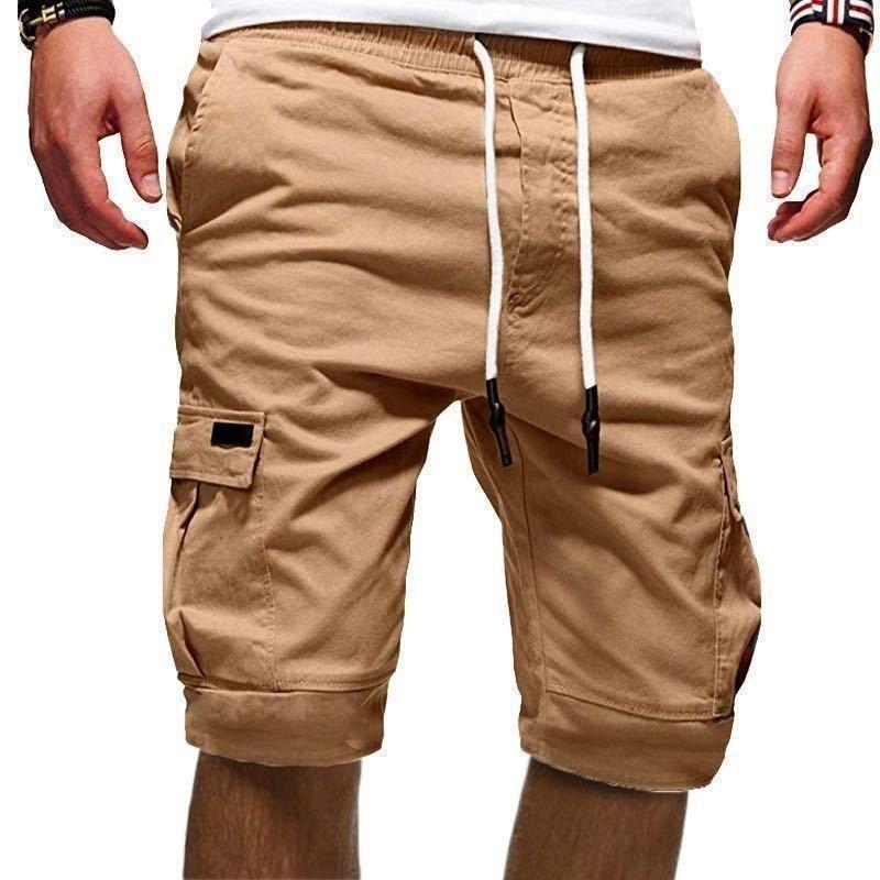 Мъжки модни широки шорти с голям джоб