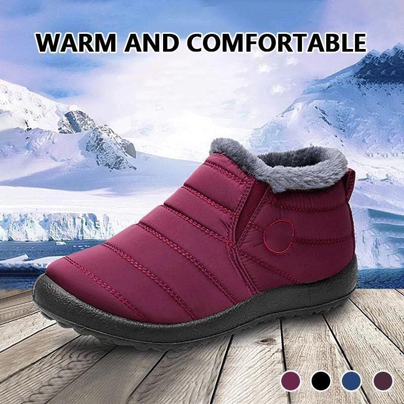 Zimné teplé snehové vodeodolné bavlnené topánky