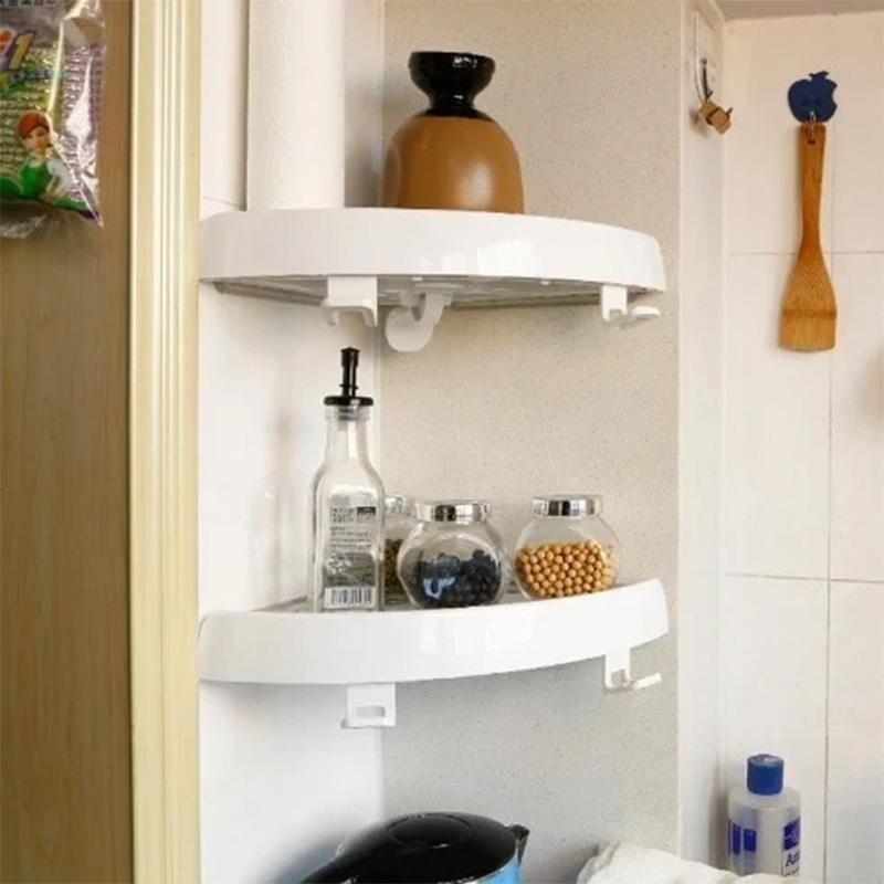 Multifunctional Corner Shelf Without Screws