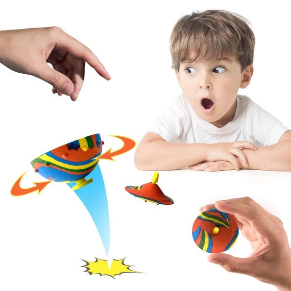 Bounce Ball Toy Jump Spinner Bowl(2 PCS)
